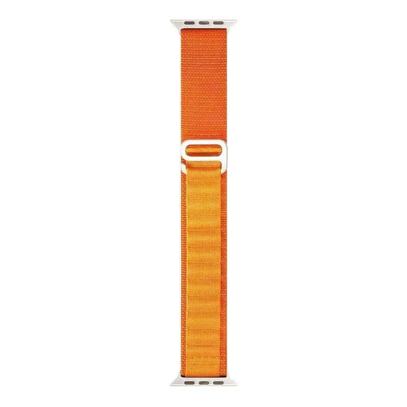 HYPHEN - HYPHEN Watch Strap Nylon Loop for Apple Ultra 49mm - Medium - Orange