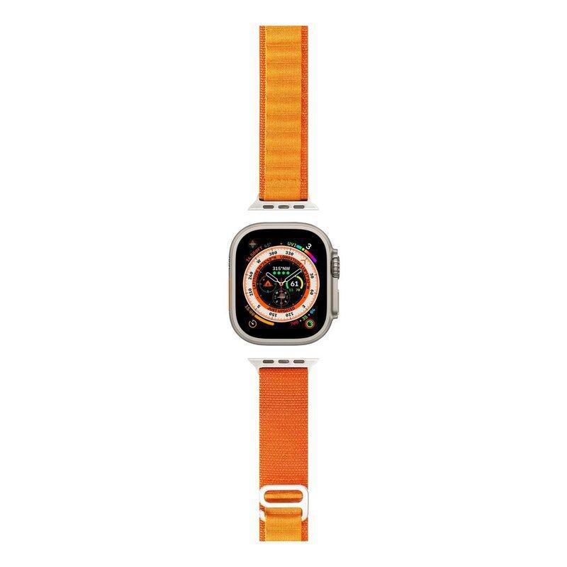 HYPHEN - HYPHEN Watch Strap Nylon Loop for Apple Ultra 49mm - Medium - Orange