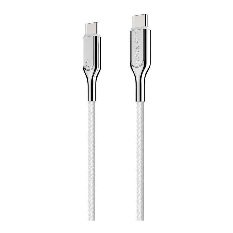 Cygnett Armoured 2.0 USB-C to USB-C Cable 2m - White (5A/100W), , large