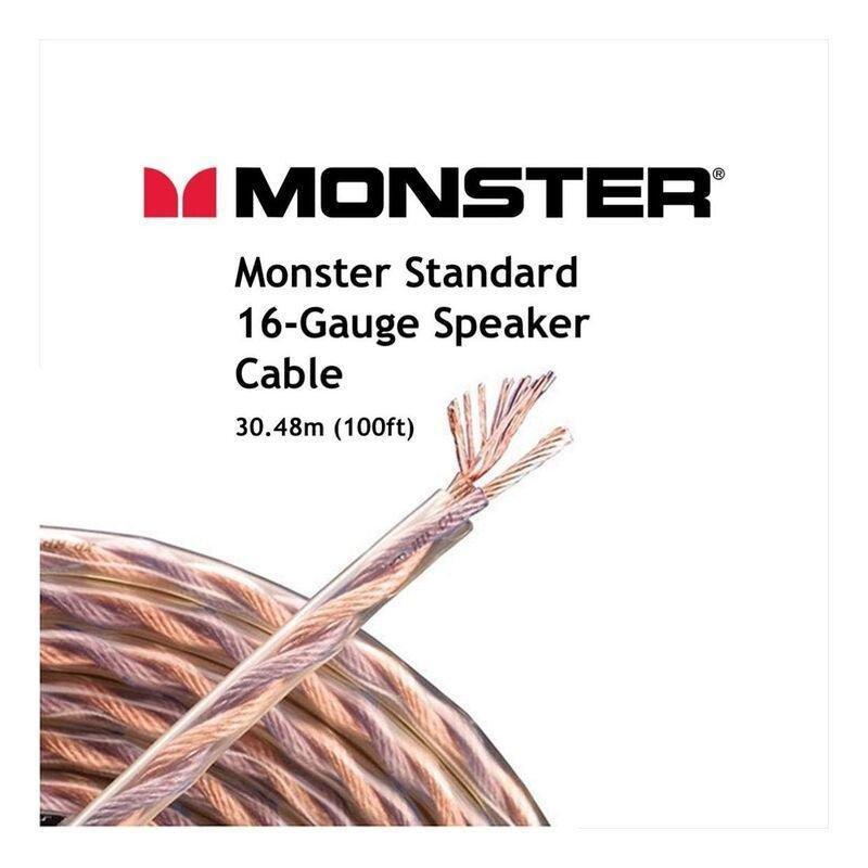 Monster Cable Standard 16-Gauge Speaker Cable 100ft, , large image number 1