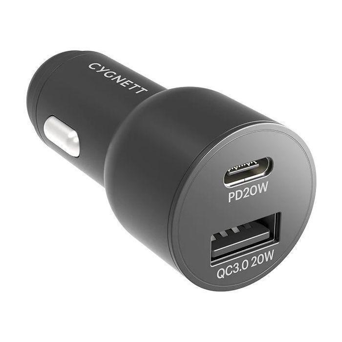 Cygnett Carpower 20W USB-C/20W USB-A Car Charger, , medium
