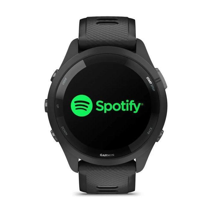 Garmin Forerunner 265 Smartwatch - Black Bezel And Case With Black/Powder Gray Silicone Band, , large image number 2