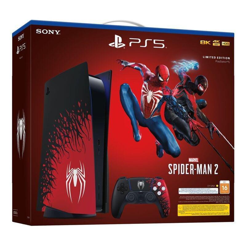 Sony PlayStation PS5 Console CFI-1216A Marvel Spider-Man 2 - Limited Edition (Digital Download) Bundle, , large image number 0