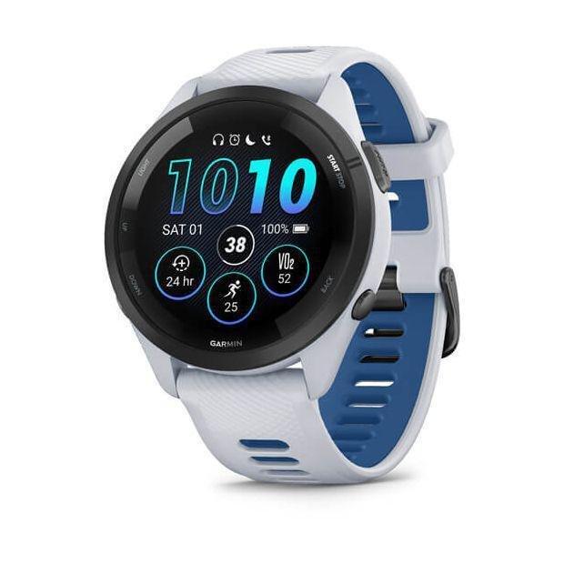 Garmin Forerunner 265 Smartwatch - Black Bezel With Whitestone Case And Whitestone/Tidal Blue Silicone Band, , large image number 0