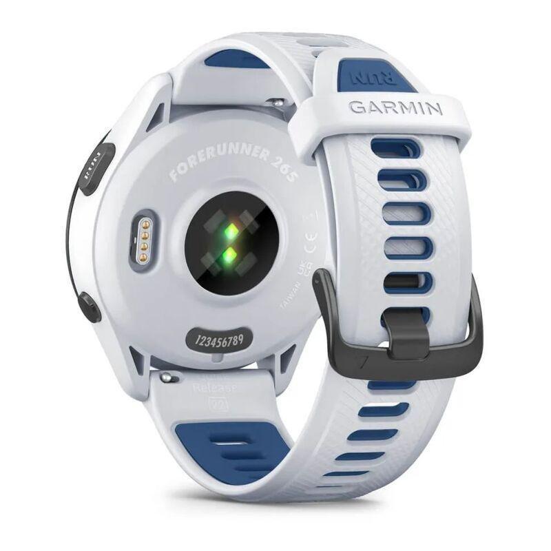 Garmin Forerunner 265 Smartwatch - Black Bezel With Whitestone Case And Whitestone/Tidal Blue Silicone Band, , large image number 2