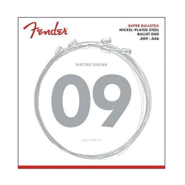 Fender 3250LR Super Bullets Electric Guitar Strings - Nickel Plated Steel Bullet-End (9-46 Gauge), , large image number 0