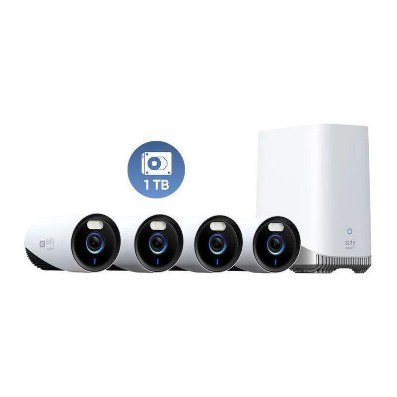 Eufy eufyCam E330 (Professional) 4-Cam Kit - White, , medium