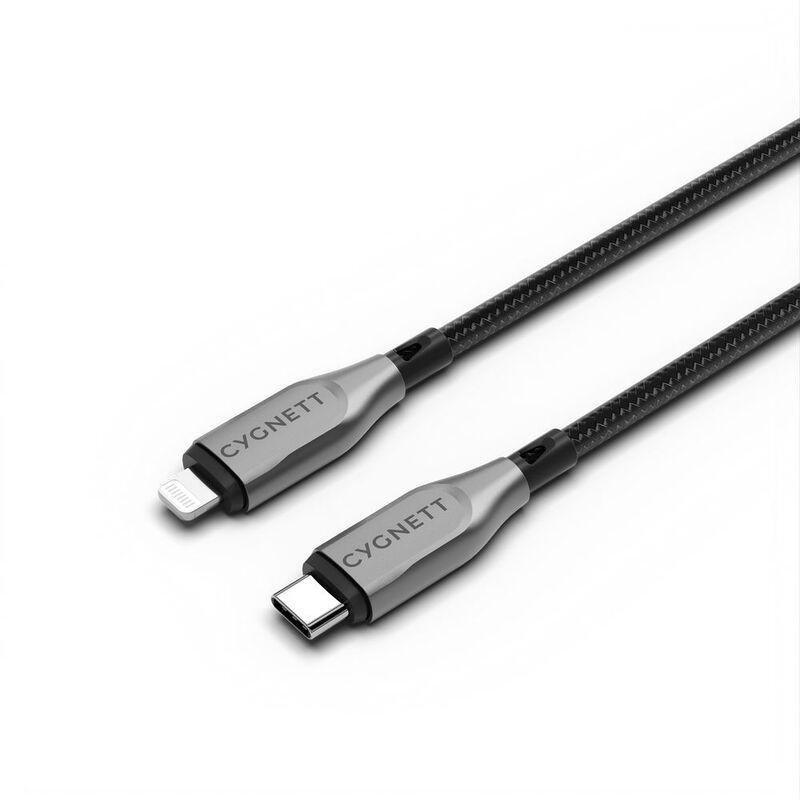 Cygnett Armoured Lightning To USB-C Cable 1m - Black, , large image number 0