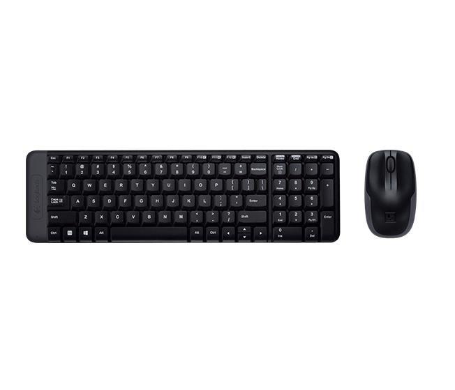 Logitech MK220 Wireless Keyboard + Mouse - Black (US English), , large image number 0