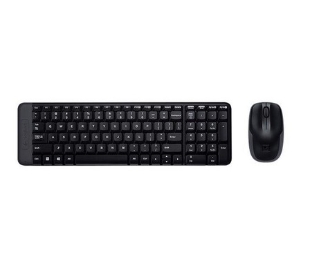 LOGITECH - Logitech MK220 Wireless Keyboard + Mouse - Black (US English)