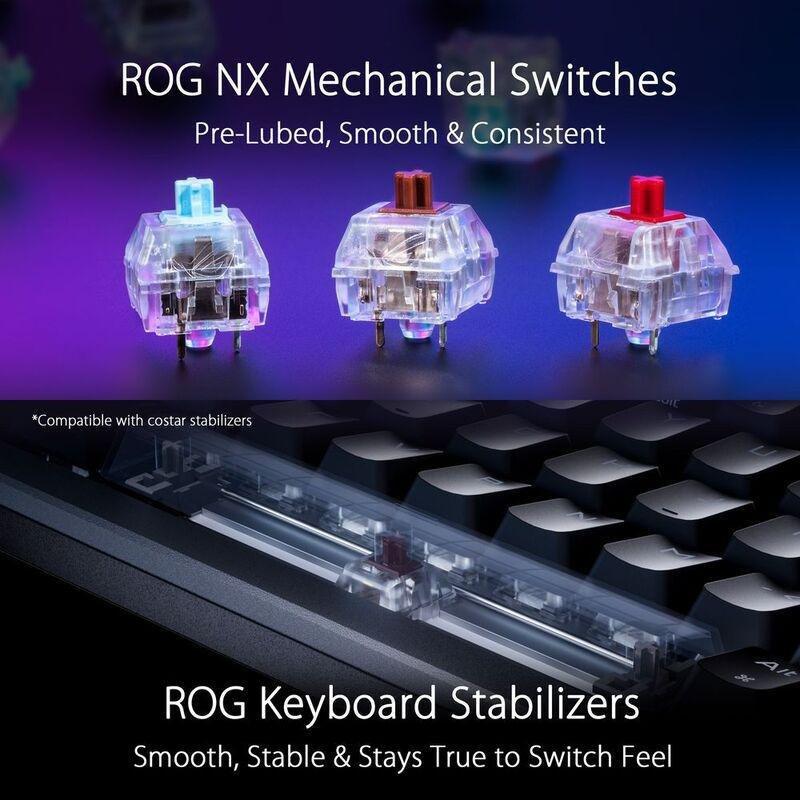 ASUS ROG Azoth Gaming Custom Keyboard 75% - ROG NX Mechanical Switches (Arabic/English), , large image number 4