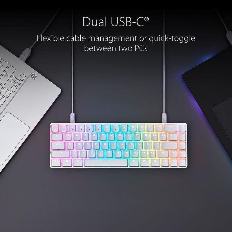 Asus ROG Falchion Ace ROG NX Mechanical Switches Gaming Keyboard - White (Arabic), , large image number 3
