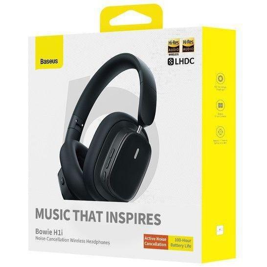 Baseus Bowie H1i Noise-Cancellation Wireless Headphones - Black, , large image number 1
