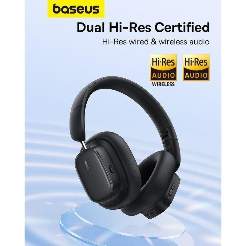 Baseus Bowie H1i Noise-Cancellation Wireless Headphones - Black, , large image number 3