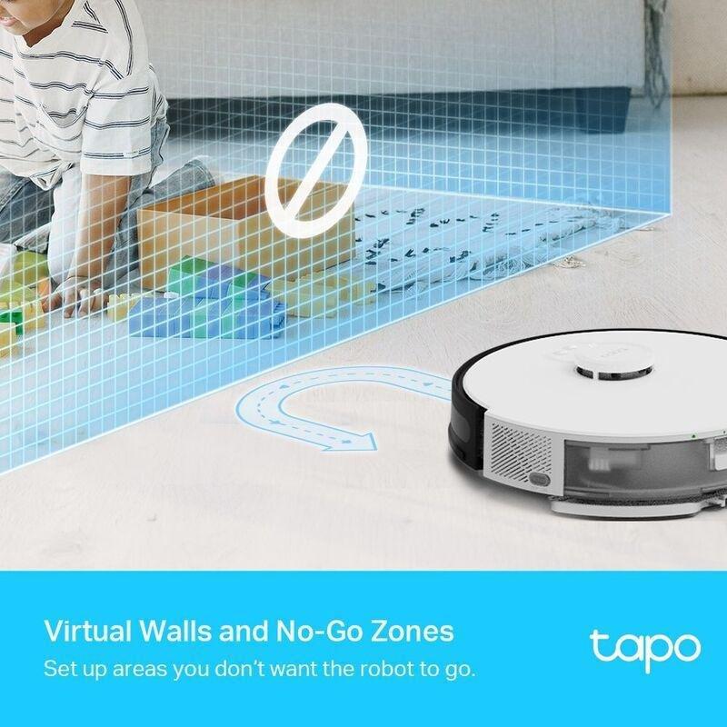 Tapo RV30 LiDAR Navigation Robot Vacuum & Mop, , large image number 3