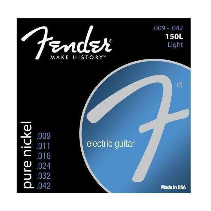 Fender 150L Electric Guitar Strings - Original Pure Nickel Ball End (9-42 Light  Gauge), , large image number 0