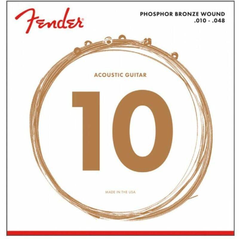 Fender 60XL Acoustic Guitar Strings - Phosphor Bronze (10-48 Gauge), , large image number 0