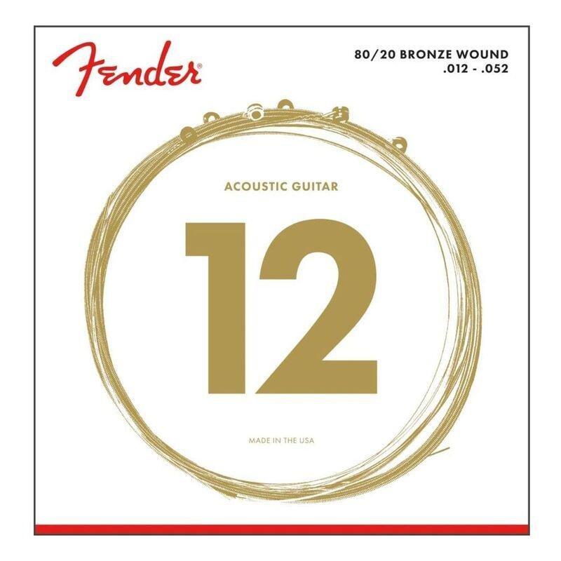 Fender 70L Acoustic Guitar Strings - 80/20 Bronze (12-52 Gauge), , large image number 0