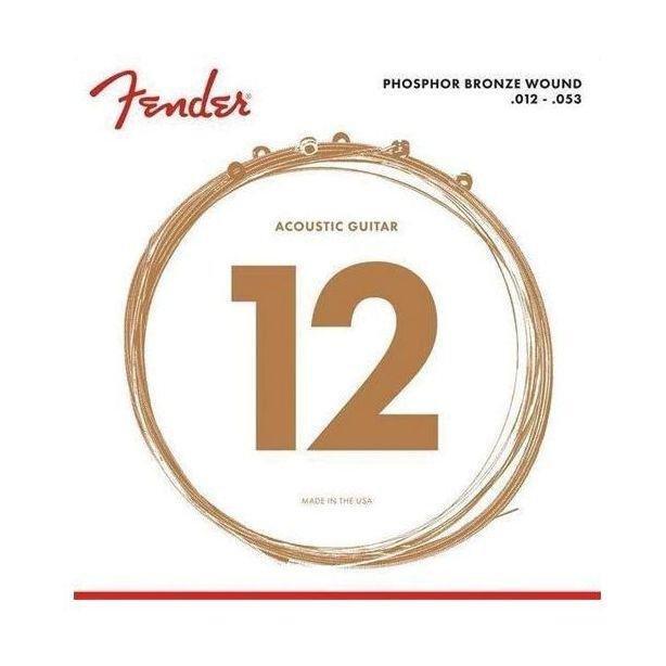 Fender 60L Acoustic Guitar Strings - Phosphor Bronze Ball End (12-53 Gauge), , large image number 0