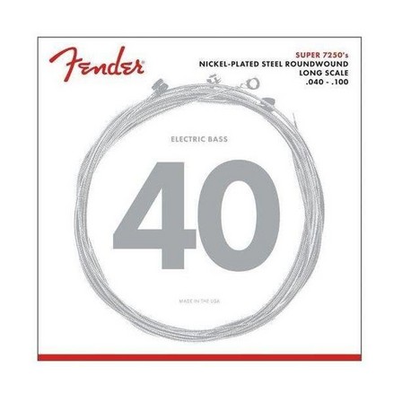 FENDER - Fender 7250L Electric Bass Strings - Nickel-Plated Steel Roundwood Long Scale (40-100 Gauge)