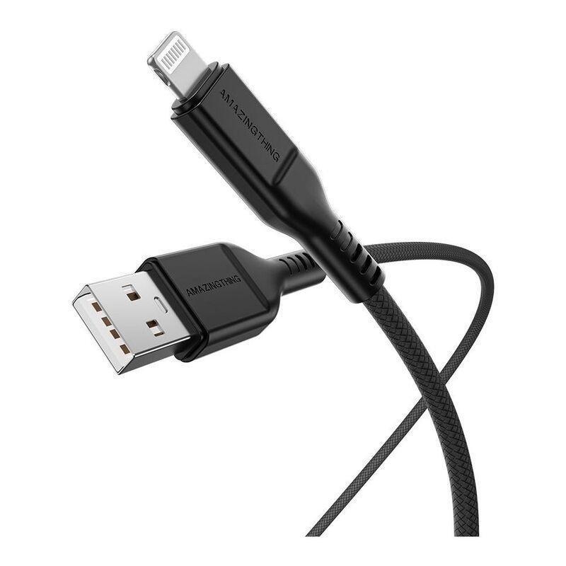 AmazingThing Thunder Pro USB-A to Lightning 3.2A Cable 2.1m - Black, , medium