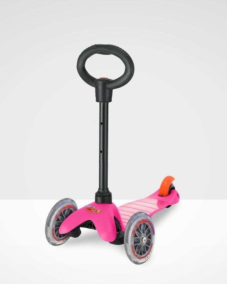 Mini Micro Scooter Pink with Seat O-Bar & T-Bar, , large image number 3