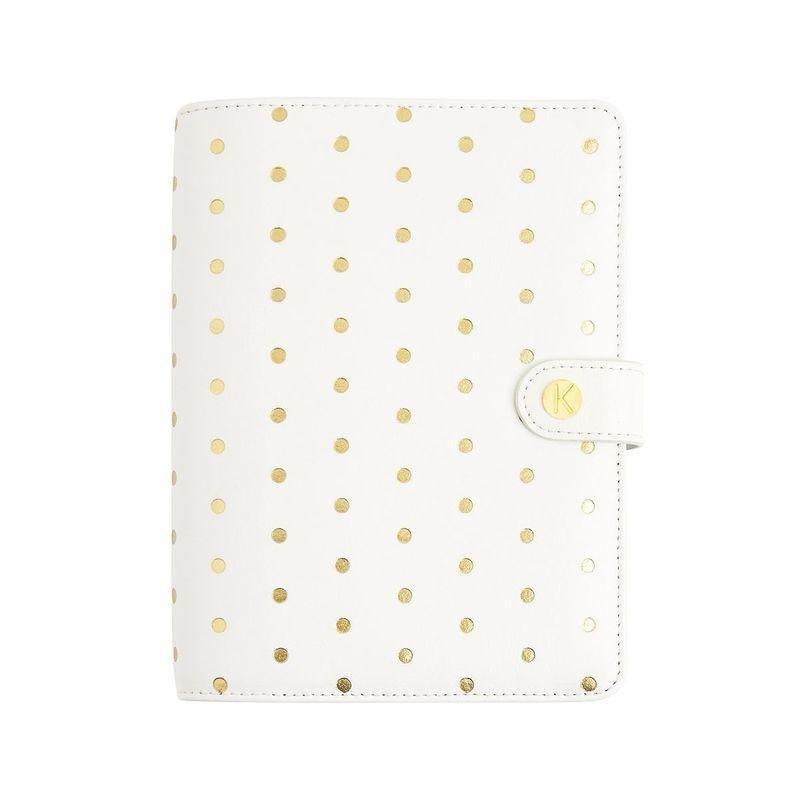 KIKKI.K - kikki.K Leather Personal Planner Medium Pause Guld White