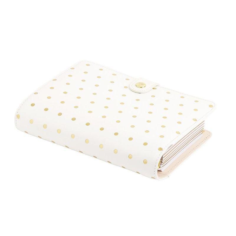 kikki.K Leather Personal Planner Medium Pause Guld White, , large image number 3