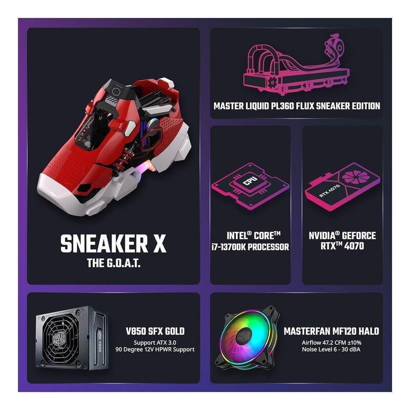 Cooler Master Sneaker X Advance PC System Intel Core i7 13700KF/64GB/1TB SSD/NVIDIA GeForce RTX 4070 Twin Edge OC White Edition 12GB/Windows 11 Pro..., , large image number 6