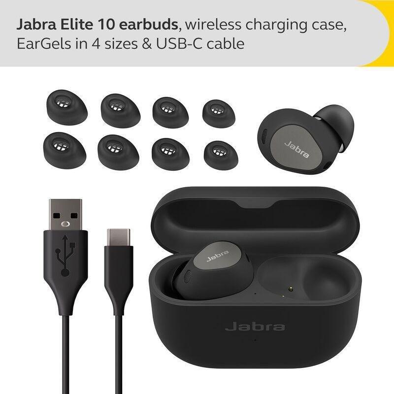Jabra Elite 10 True Wireless Earbuds - Titanium Black, , large image number 1