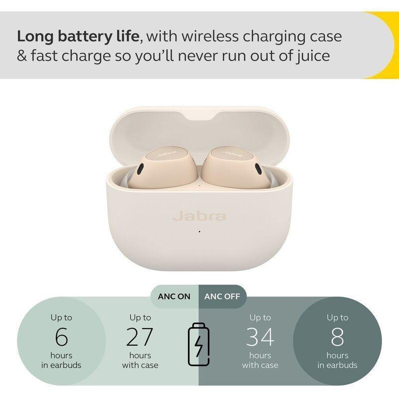 Jabra Elite 10 True Wireless Earbuds - Cream, , large image number 7