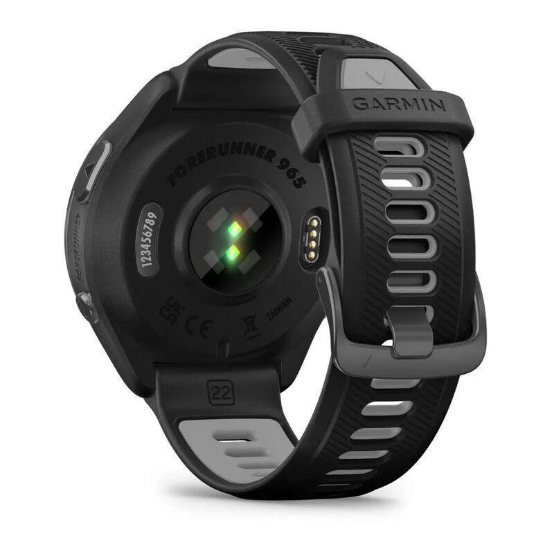 Garmin Forerunner 965 Smartwatch - Carbon Grey Dlc Titanium Bezel With Black Case And Black/Powder Grey Silicone Band, , large image number 3