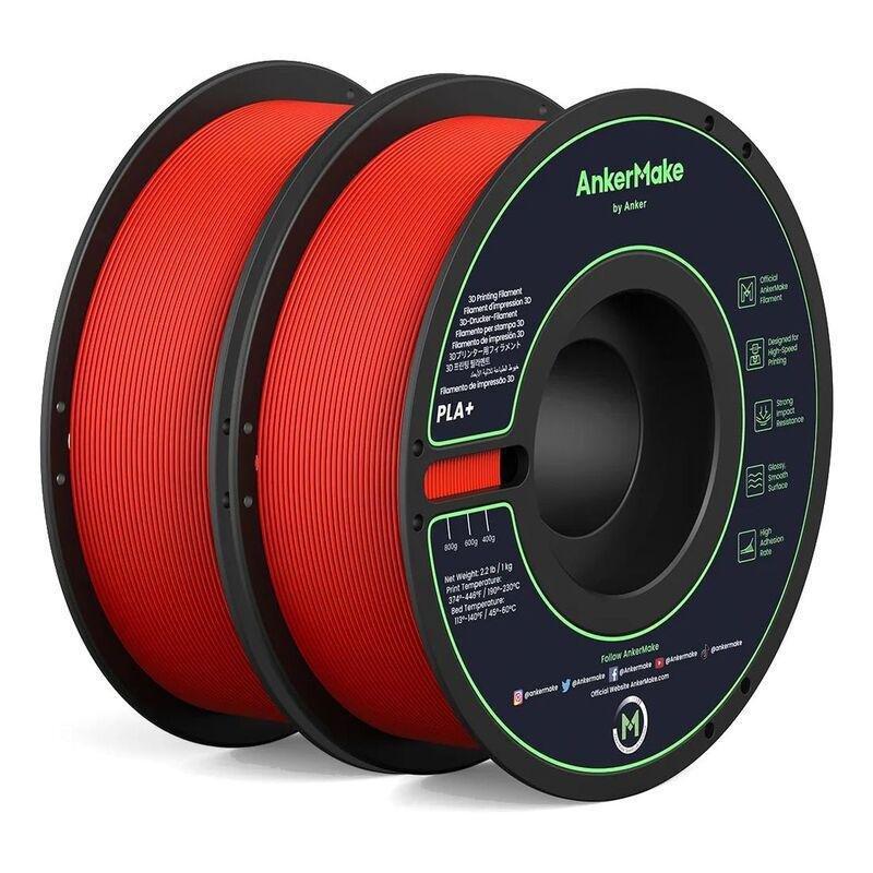 ANKER - AnkerMake PLA+ Filament - Red (Pack of 2)