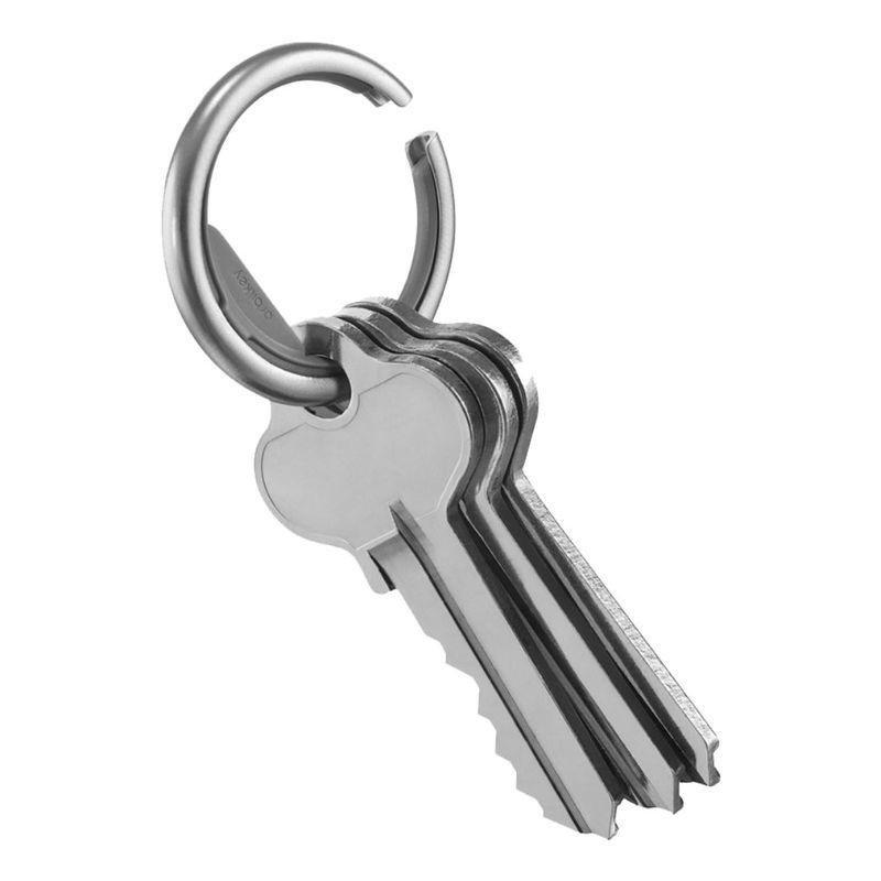 ORBITKEY - Orbitkey Ring Silver Charcoal Keyring