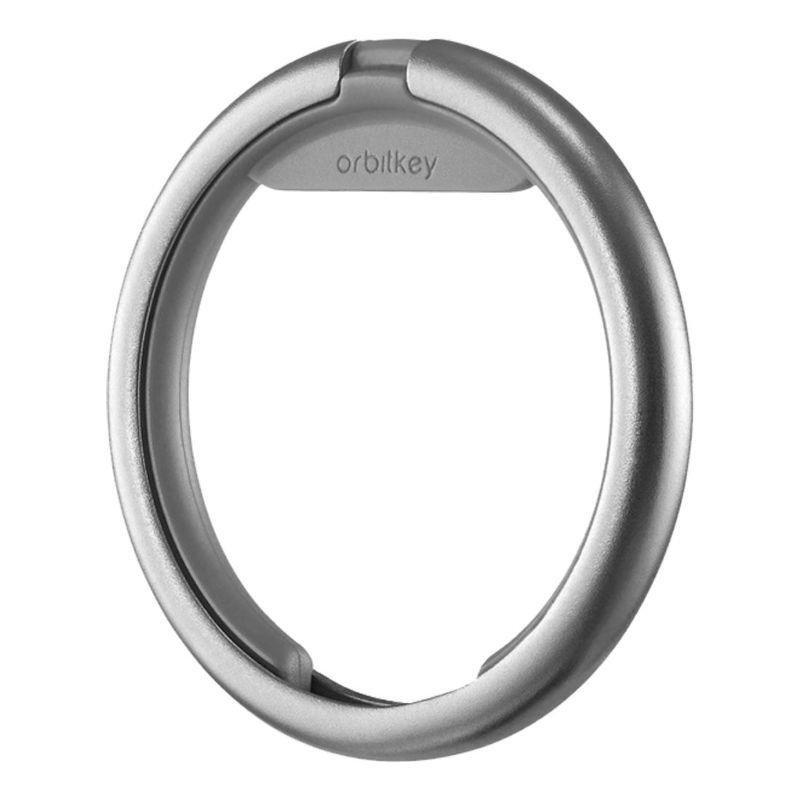 Orbitkey Ring Silver Charcoal Keyring, , large image number 3