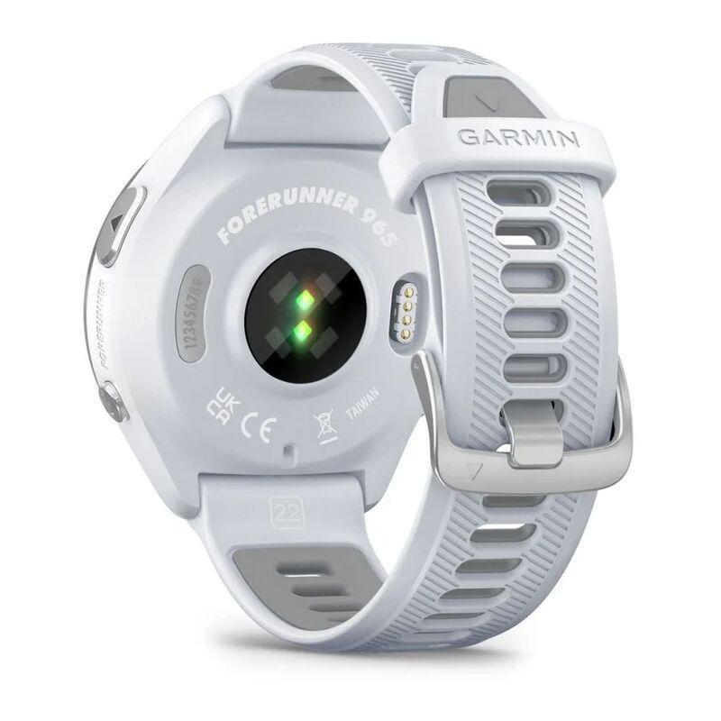 Garmin Forerunner 965 Smartwatch - Titanium Bezel With Whitestone Case And Whitestone/Powder Grey Silicone Band, , large image number 4