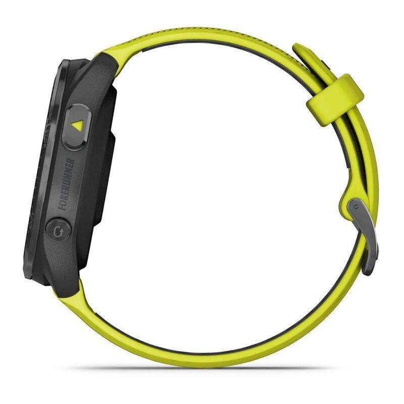 Garmin Forerunner 965 Smartwatch - Carbon Grey Dlc Titanium Bezel With Black Case And Amp Yellow/Black Silicone Band, , large image number 3