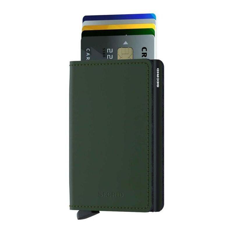 Secrid Slimwallet - Matte Leather - Green/Black, , medium
