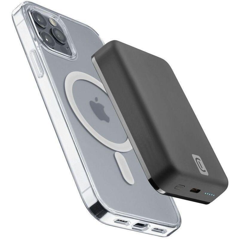 Cellularline MAG 10000 Wireless Power Bank 10000mAh With Magsafe - Black, , large image number 1