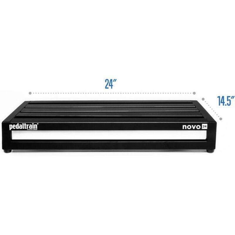 Pedaltrain PT-N24-TC Novo 24 TC Pedalboard with Tour Case - 24-inch x 14.5-inch, , large image number 1