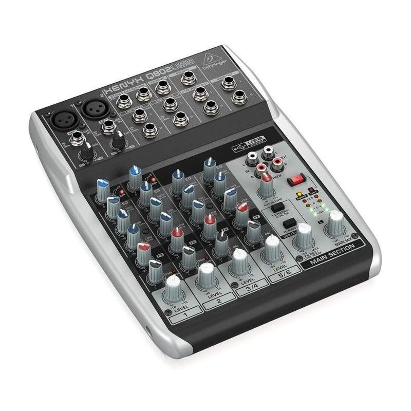 Behringer Xenyx Q-802 USB 8 Input 2-Bus with Mic Preampsand Compressor, , large image number 1