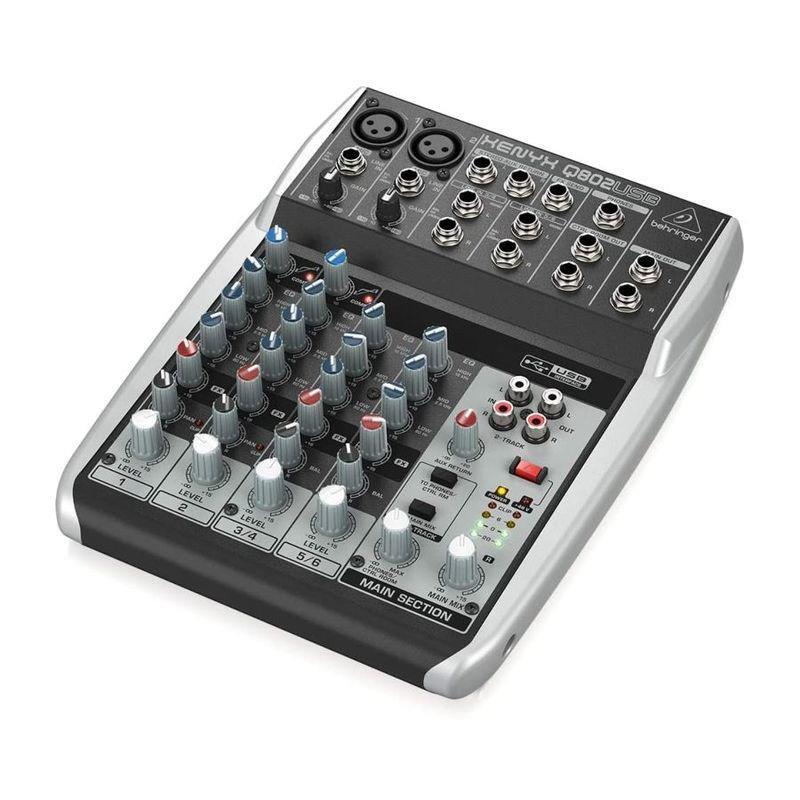 Behringer Xenyx Q-802 USB 8 Input 2-Bus with Mic Preampsand Compressor, , large image number 3