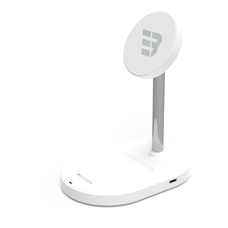 Baykron 3-in-1 Stand Wireless Charger with Adapter, , large image number 1