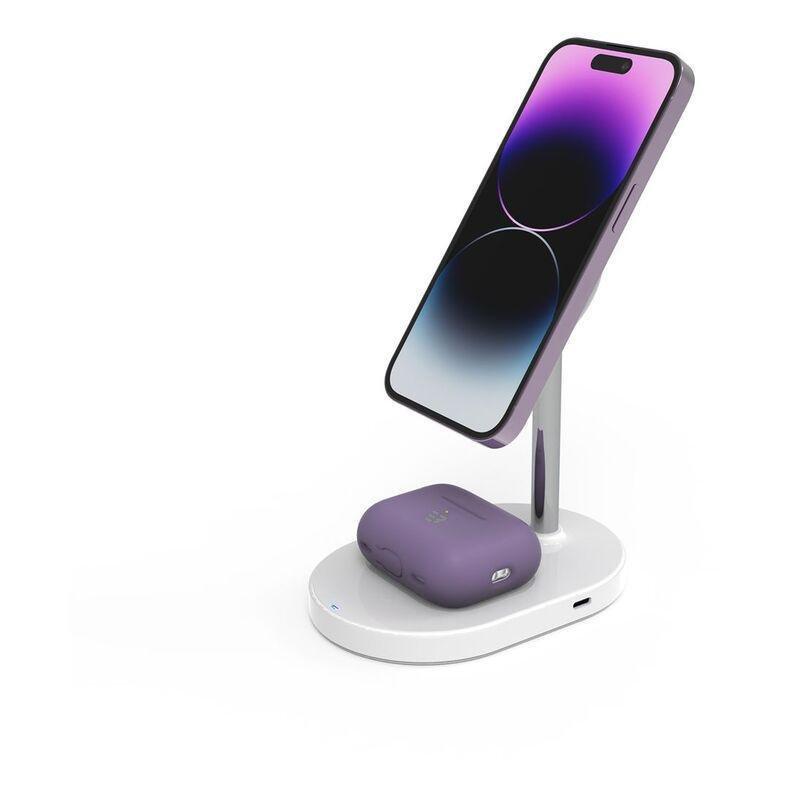 Baykron 3-in-1 Stand Wireless Charger with Adapter, , large image number 2