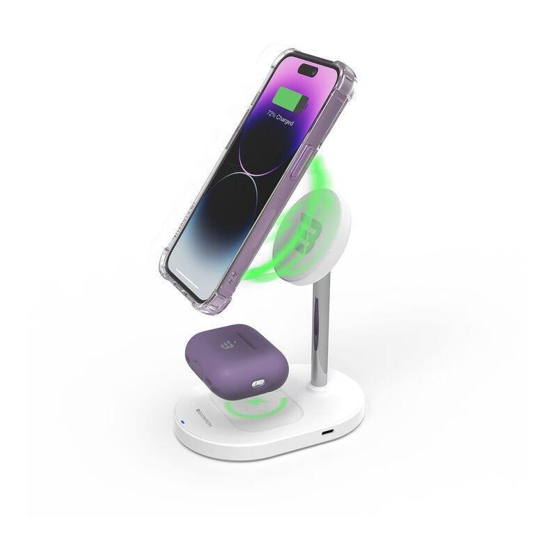 Baykron 3-in-1 Stand Wireless Charger with Adapter, , large image number 3