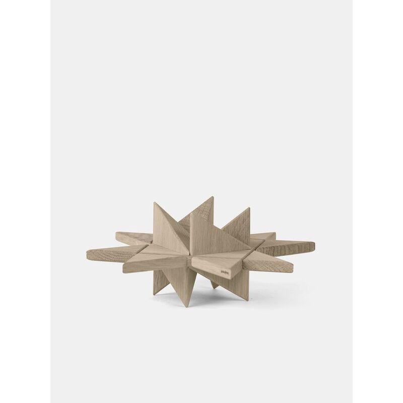 Boyhood Frobel Star Tabel Oak Wood Display Figure (8.4cm), , large image number 0