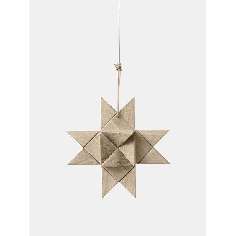 Boyhood Frobel Star Hanging Oak Wood Display Figure (8.4cm), , medium