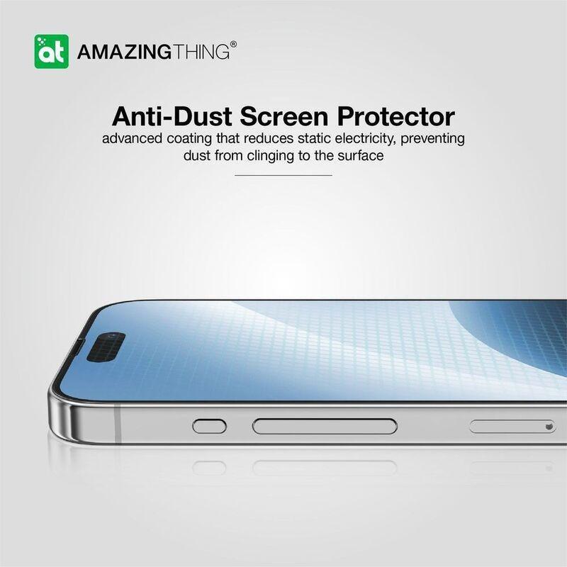 AmazingThing 3D Fully Covered Radix Glass Screen Protector for iPhone 15 Pro, , large image number 1
