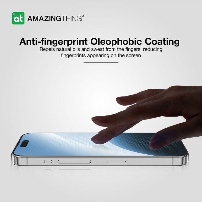 AmazingThing 3D Fully Covered Radix Glass Screen Protector for iPhone 15 Pro, , large image number 3