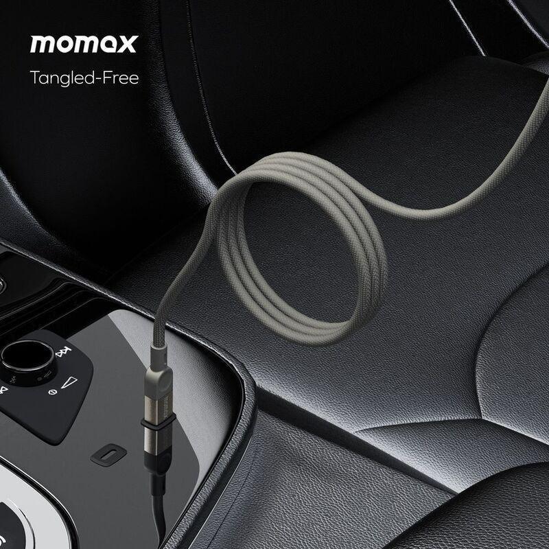 Momax Elite Mag Link 100W USB-C To USB-C Magnetic Cable 1M - Titanium, , large image number 1
